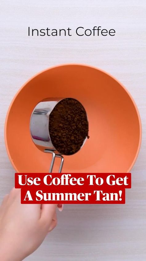 Use Coffee To Get A Summer Tan! | Beauty hacks, Diy beauty hacks, Tanning skin care Tips For Skin, Tanning Skin Care, Summer Tan, Diy Body Care, Summer Tanning, Beauty Remedies, Beauty Tips For Skin, Amazing Life Hacks, Self Tanner