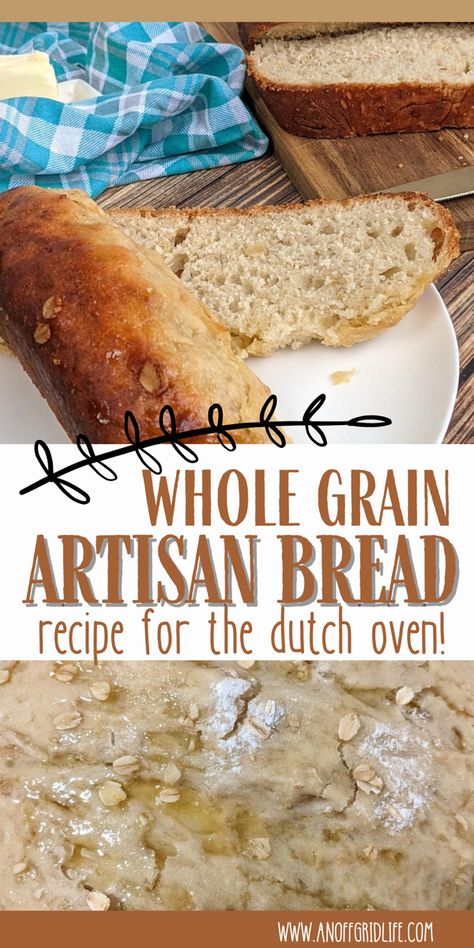 Dutch oven artisan breads recipe. Dutch Oven Whole Grain Bread, Whole Grain Dutch Oven Bread Recipe, Whole Wheat Bread Dutch Oven, Whole Wheat Artisan Bread Dutch Oven, Artisan Whole Wheat Bread Recipes Dutch Oven, Healthy Dutch Oven Bread, Wheat Artisan Bread Recipe, Dutch Oven Whole Wheat Bread, Dutch Oven Wheat Bread Recipe