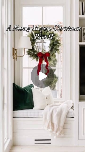 Lauren Aid on Instagram: "Because living in a Nancy Meyers house during Christmas time would be absolutely wonderful! ❄️ Would you rather live  in Amanda’s house or Iris’ cottage from The Holiday? 🎄♥️☃️" Nancy Meyers Christmas Aesthetic, Nancy Meyers Christmas, Nancy Meyers Dining Room, Nancy Myers, Southern Living Christmas, Walls Ideas, Christmas Houses, Decorating Walls, Nancy Meyers