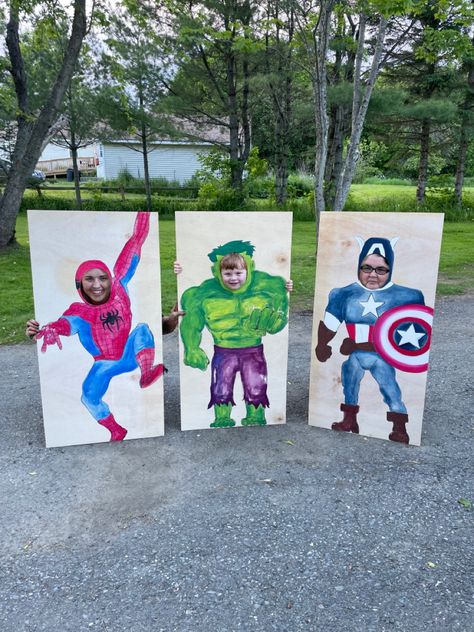 Outdoor Superhero Birthday Party, Fantastic 4 Birthday Party, Superhero Second Birthday, Avengers Birthday Party Diy, Super Hero Theme Party Decorations, Marvel 2nd Birthday Party, Super Hero Birthday Party Ideas Games, Superhero First Birthday Party, Marvel Third Birthday Party