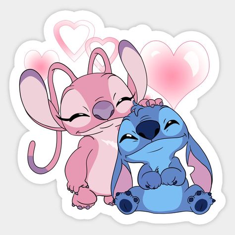 Cute Stitch & Angel -- Choose from our vast selection of stickers to match with your favorite design to make the perfect customized sticker/decal. Perfect to put on water bottles, laptops, hard hats, and car windows. Everything from favorite TV show stickers to funny stickers. For men, women, boys, and girls.😍Cute Stitch & Angel Sticker | Lilo-and-stitch Lilo And Stitch Stickers, Disney Stickers Printables, Angel Lilo And Stitch, Stitch Cake, Stitch Drawing, Nail Art Disney, Disney Sticker, Christian Stickers, Stitch And Angel