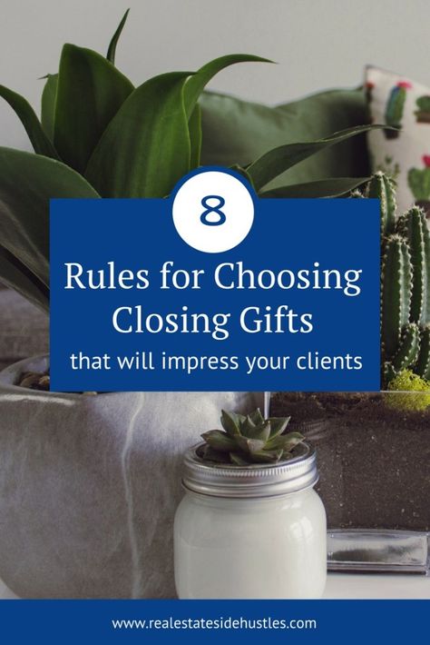 Killer closing gift ideas for buyers, sellers, and investors. #closinggifts #realtorlife #realestate Closing Gift Ideas, Real Estate Client Gifts, Real Estate Closing, Real Estate Closing Gifts, Staff Motivation, Real Estate Gifts, Real Estate Articles, Real Estate Career, Realtor Closing Gifts