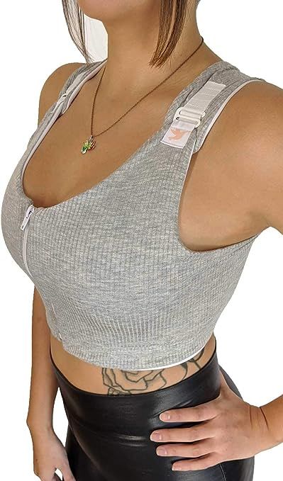 Ideal for Breast Augmentation, Reductions, Reconstructions & Mastectomy Mastectomy Reconstruction, Post Surgical Bra, Grey Butterfly, Butterfly Bra, Post Surgery Bra, Compression Bra, Front Closure Bra, Bra Items, Breast Surgery