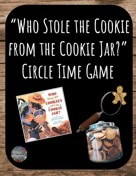 "Who stole the cookie from the cookie jar? Who me? Couldn't be!" This book by Bonnie Lass has great illustrations and helps children problem solve as it gives clues as to what animal is next. This game is based of off this book. The animals on the main cards correspond to the animals in the book. Who Stole The Cookie Activities, Who Stole The Cookie From The Cookie Jar Activities, Who Took The Cookies Activities, Who Stole The Cookie From The Cookie Jar, Playground Pictures, Thanksgiving Stem, Circle Time Games, Jar Games, Rhyming Riddles