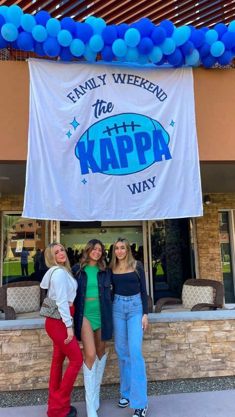 Sorority Parents Weekend Activities, Family Weekend Sorority Banner, Sorority Parents Weekend Banner, Family Weekend Banner, Parents Weekend Banner, Sorority Family Weekend, Parents Weekend Sorority, Axo Merch, Sorority Parents Weekend