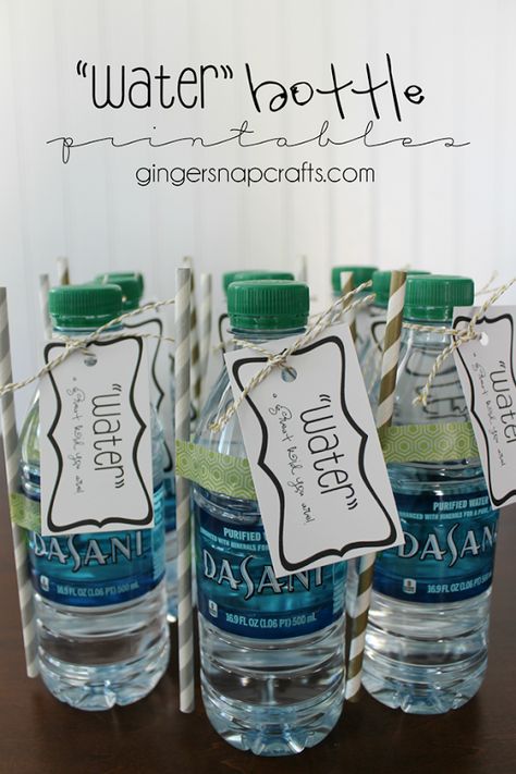 water bottle printables at GingerSnapCrafts.com #greenbottlecap #sponsored Water Gift Ideas, Water Bottle Gift Tag, Teacher Appreciation Water Bottle Tags, Water Bottle Marketing Ideas, Water Bottle Tags, Water Gift, Bottle Gift Tags, Diy Water Bottle, Water Bottle Gift