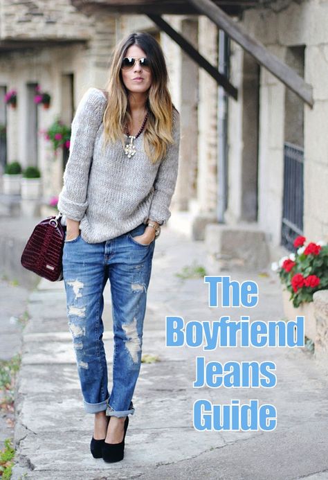 Guide: How To Find The Perfect Boyfriend Jeans Boyfriend Jeans Outfit Winter, Boyfriend Jeans Outfit, Winter Mode Outfits, Jeans Outfit Winter, Street Jeans, Winter Fashion Outfits Casual, Ray Ban Aviator, With Boyfriend, Outfit Jeans