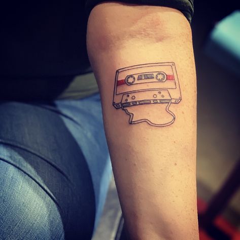 #tattoo #mixtape #cassette #music Mixtape Tattoo, Tattoo Of Music, Mixtape Cassette, Modern Art Tattoos, Piercing Inspiration, Cute Tiny Tattoos, Art Tattoos, Music Albums, Tattoo Inspo