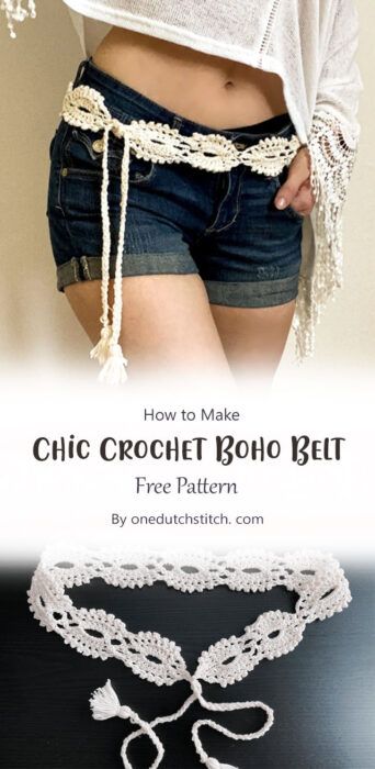 One Skein Yarn Crochet Projects, Crochet Lace Yarn Projects, Quick Crochet Clothing Projects, Crochet Belts For Women Free Pattern, Crochet Boho Accessories, Crochet Boho Clothes, Lace Crochet Headband, Crocheted Belt Free Pattern, Crochet Boho Belt Free Pattern