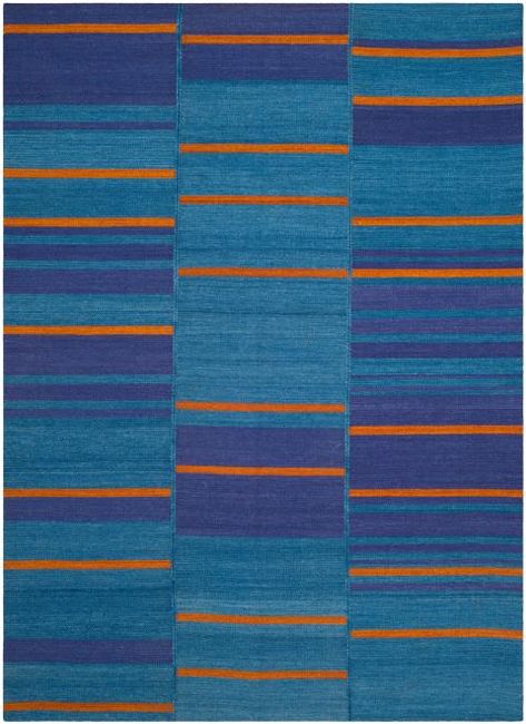 Rug KLM817A - Kilim Area Rugs by Safavieh Kilim Area Rug, Kilim Woven, Central Asia, Flat Weave Rug, The Middle East, Geometric Rug, Blue Rug, Blue Area Rugs, Wool Area Rugs