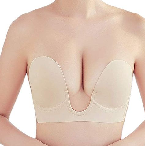 Plunge Bra for Women Silicone Invisible Strapless Bra U Deep Plunge Bra Sticky Push Up Bra at Amazon Women’s Clothing store: Strapless Push Up Bra, Bra For Women, Sticky Bra, Deep Plunge, Plunge Bra, Strapless Bra, Event Dresses, Amazon Women, Push Up Bra