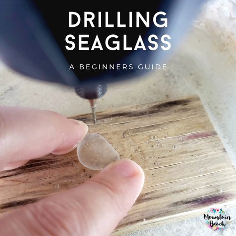 Seaglass Light, Beach Glass Projects, Drilling Glass, Dremel Tool Projects, Sea Glass Diy, Dremel Crafts, Drill Bit Sizes, Dremel Projects, Wire Wrapped Jewelry Diy