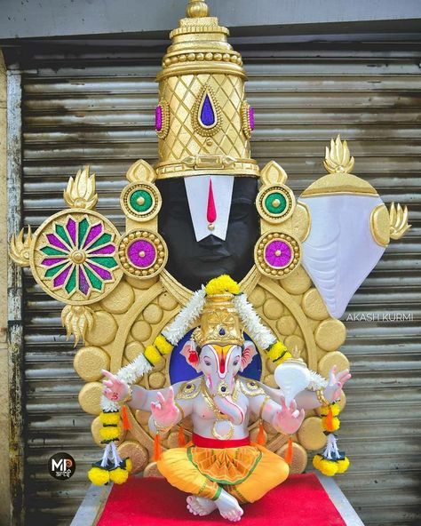 Tirupati Balaji Decoration For Ganpati, Ganesha Decoration, Shri Ram Wallpaper, Bappa Photo, Rx 100, God Venkateswara Images Hd Wallpaper, Tirupati Balaji, Ram Wallpaper, Ganpati Bappa Photo