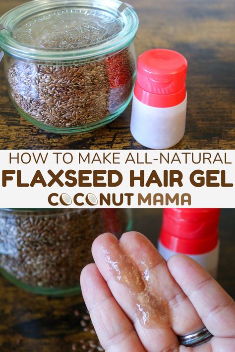 Learn how to make homemade flaxseed gel for hair at home with this simple DIY! This hair gel works great to keep hair in place without leaving it feeling stiff or sticky. Flaxseed Gel For Hair, Flaxseed Hair Gel, Homemade Hair Gel, Gel For Hair, Herbs For Hair Growth, Natural Hair Gel, Herbs For Hair, Flaxseed Gel, Hair Remedies For Growth