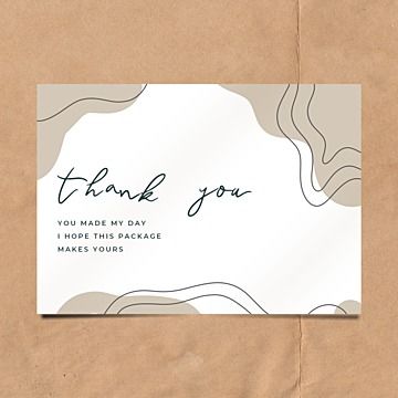 simple,abstract,thank you card,template,design,clipart,element,shape,greeting,small business,business,professional Template Kartu Ucapan, Thank You Card Examples, Salon Logo Design, Simple Flower Design, Small Business Cards, Design Invitation, Packaging Ideas Business, Thank You Card Design, Simple Abstract