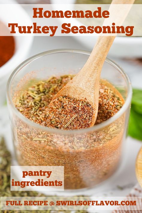 Homemade Turkey Rub Seasoning is a simple and flavorful way to elevate your turkey dishes. With just a few pantry staples, you can create a blend that suits your taste and impresses your guests. A perfect Thanksgiving turkey recipe. Christmas dinner and holiday dinners too will be so flavorful with this turkey seasoning. Spices For Turkey Thanksgiving, What To Season Turkey With, Turkey Seasonings Thanksgiving, What Seasonings To Put On A Turkey, Simple Turkey Seasoning, Best Way To Season A Turkey, Seasonings For Turkey Thanksgiving, What To Season A Turkey With, Smoked Turkey Seasoning Rub Thanksgiving