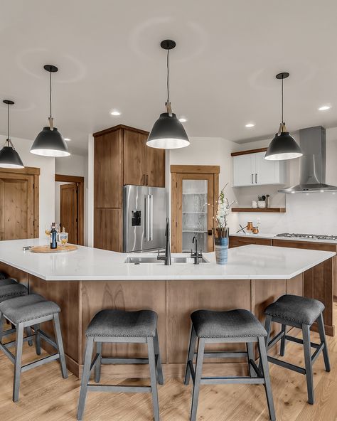 Perfectly crafted to create memories and good times.

With an island designed for entertaining and conversation, this kitchen is the centerpiece of the home. 🏝️

Discover the different island shapes and kitchen layouts that we can build for YOU!

#aspenhomes #aspen #bestofni #customhome #interiordesign #architecture #dreamhome #customhomebuilder #northidaho #homebuilder #customhomeconstruction #interiordesign #idahome #build #dreamhome #perfectspace Triangle Island Kitchen, Triangle Kitchen Island, Island Shapes, Kitchen Layouts, Island Kitchen, Create Memories, Island Design, Custom Home Builders, Kitchen Layout