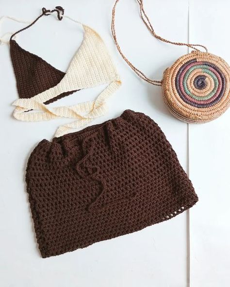 Brown, beach cover, nude cover up, beach wear . Swim wear Crochet For Beach Wear, Beach Wear Crochet, Vacation Crochet, Brown Beach, Crochet Beach Wear, Crochet Lingerie, Crochet Outfits, Cover Up Beach, Crochet Swim