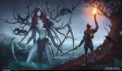 ArtStation - Grim Soul: Dark Fantasy Survival, Natalia Isaicheva Fantasy Survival, Fiction Idea, My Fantasy World, Dnd Monsters, Image Painting, Soul Art, My Works, Artist Websites, Kefir