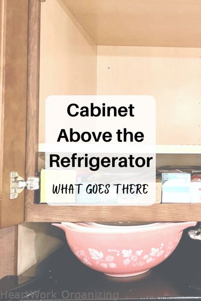 Above Fridge Cabinet Storage Ideas, Upper Cabinets Organization, Ideas For Cabinets Above Refrigerator, Kitchen Upper Cabinet Organization, Over The Refrigerator Storage Ideas, Over The Refrigerator Cabinet Ideas, Upper Kitchen Cabinet Organization, Above Fridge Organization, Above Refrigerator Storage Ideas