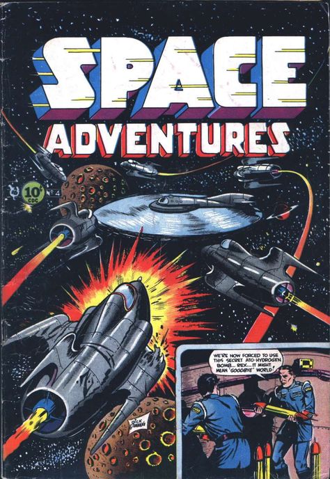 Retro Space Posters, Charlton Comics, Wal Art, Retro Comic Book, Old Comics, Space Poster, Vintage Space, Retro Comic, Science Fiction Art