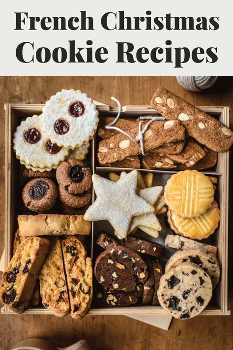 French Christmas Food, French Christmas Desserts, Xmas Cookies Recipes, Cookie Swap Recipes, Traditional Christmas Cookies, Traditional French Recipes, French Cookies, French Baking, Christmas Cookies Gift