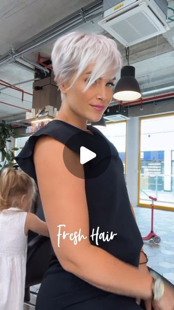 Short Bowlcut Women, Krissa Fowles Hair, Super Short Blonde Hair, Julianne Hough Hair Short, Short Hair From The Back, Pixie Bob Haircut Short, Short Pixie Cut With Bangs, Layered Pixie Bob, Stacked Pixie