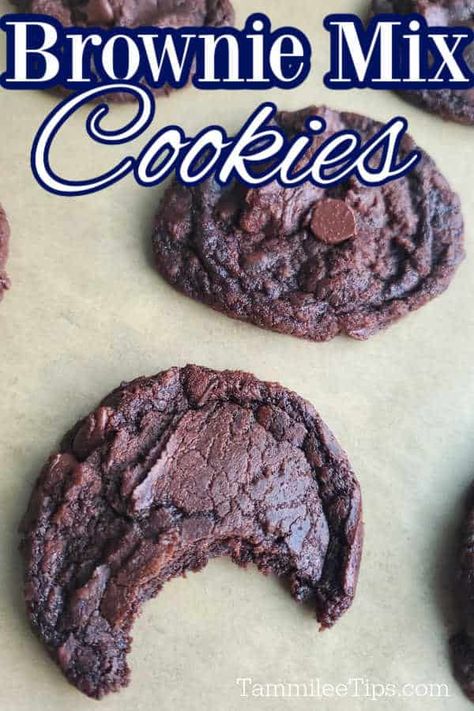 Desserts Archives - Page 4 of 15 - Tammilee Tips Brownie Cookies From Mix Boxes Betty Crocker, Easy Bake Cookies 3 Ingredients, Recipes Using Brownie Mix Ideas, Easy Desert 3 Ingredients, Box Brownie Mix Ideas, School Deserts, Pecan Goodies, Brownie Mix Desserts, Cookies Recipe Video