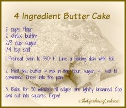 Healthy 3 Ingredient Recipes, Easy Cake Recipes 4 Ingredients, 4 Ingredient Cake, Easy Butter Cake Recipe, Beignet Recipe, Brownie Pie, Cake Recipes For Kids, 4 Ingredient Recipes, Butter Cake Recipe