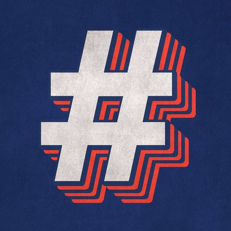 Hashtag Design Typography, Hashtag Symbol, Badge Design, Typographic Design, Text Effect, Text Effects, Free Illustrations, Design Element, Free Image