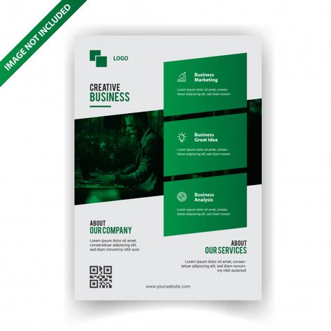 Green Flyer Design, Business Flyer Design Creative, Green Computing, Typography Tutorial, Conference Poster, Brochure Cover Design, Fashion Magazine Layout, Business Card Psd, Professional Graphic Design