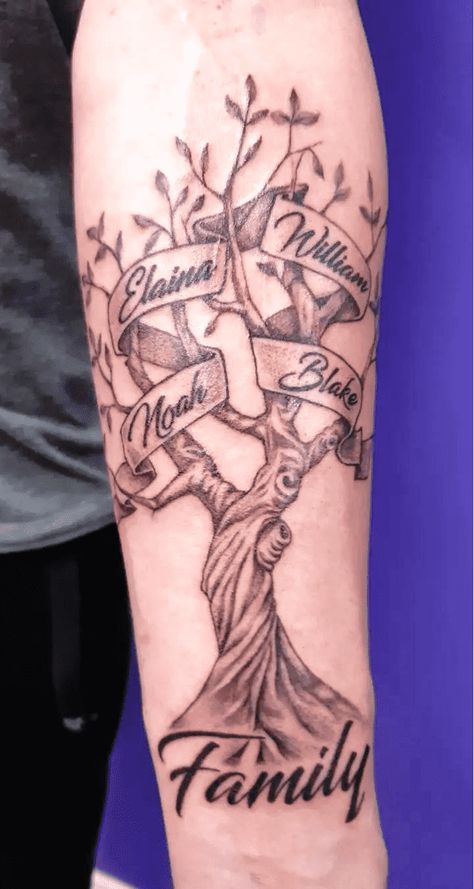 Family Tree Tattoo Design Ideas Images Family Tree Tattoo For Men Forearm, Family Tree Tattoo For Men, Family Tattoos For Men Symbolic, Tattoos That Represent Family, Family Tree Tattoo Designs, Tattoos Representing Family, Johnny Tattoo, Tattoos Eagle, Family Heart Tattoos