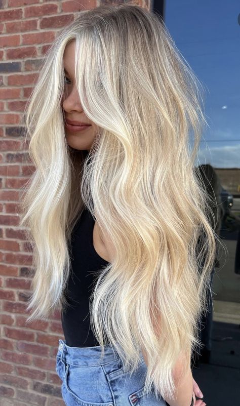 Blonde Hair Goals, Perfect Blonde Hair, Bright Blonde Hair, Summer Blonde Hair, Blonde Hair Transformations, Dyed Blonde Hair, Light Blonde Hair, Blonde Hair Inspiration, Bright Blonde