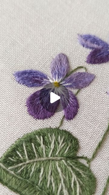 Violet Embroidery, Wood Violet, Botanical Pattern, Embroidery Work, Embroidery Pattern, Embroidery Patterns, Etsy Store, Violet, Embroidery