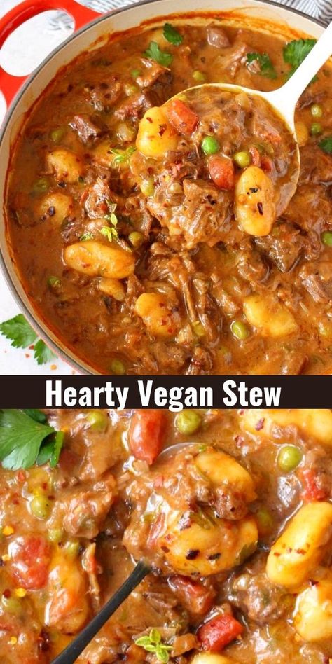 Stew Soup Recipes, Vegan Stew Recipes, Wine Gravy, Soup Recipes Vegetarian, Stew Soup, Pasta Vegetariana, Vegan Stew, Tasty Vegetarian Recipes, Vegan Soups