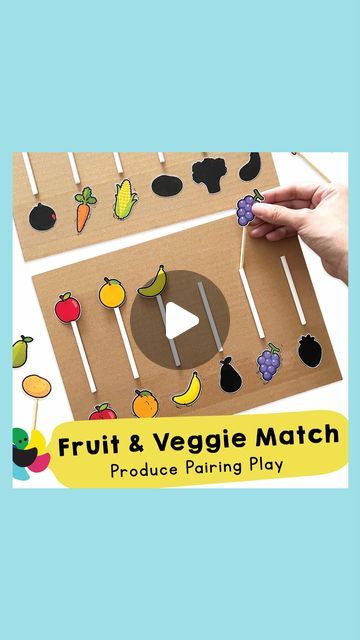 Fruits Fine Motor Activities, Fruits Activities For Toddlers, Fruit Activity For Preschool, Fruits Activity For Preschool, Vegetable Activities For Toddlers, Fruit Crafts For Preschool, Fruits Activities For Kids, Vegetable Activities For Preschool, Vegetables Activities For Preschool