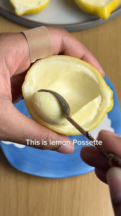 Lemon Posset In Lemon, Lemon Posset Recipe, Posset Recipe, Palette Cleanser, Lemon Posset, Desserts Around The World, Dessert Packaging, Lemon Dessert Recipes, Double Cream