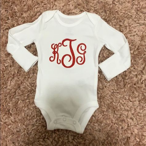 Monogrammed With Ktg. Brand New, Never Worn Girl Onesies, Onesies, Kids Shop, Monogram, Fast Delivery, One Piece, Brand New, Silver, Color