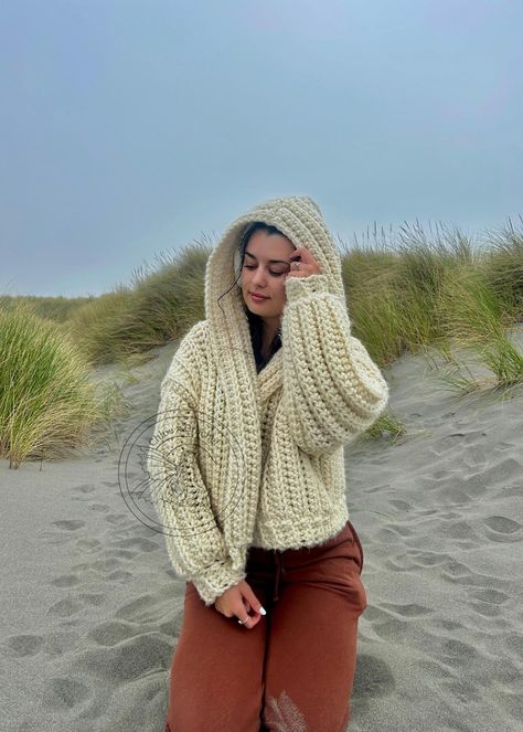 Cloud Cardigan Pattern, Cloud Cardigan, Cardigan Pattern Crochet, Oversized Chunky Sweater, Chunky Jacket, Chunky Oversized Sweater, Crochet Jacket, Fashion Project, Diy Crochet Projects