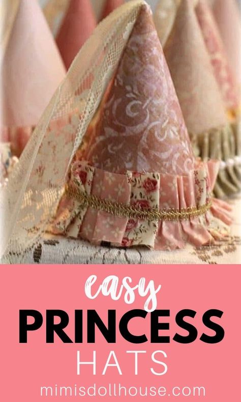 Princess Party Diy, Vintage Princess Party, Diy Princess Costume, Princess Ideas, Girl Parties, Medieval Princess, 1st Birthday Party For Girls, Princess Hat, Birthday Party Treats