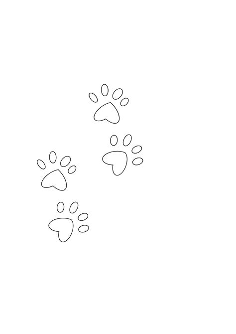 Cat Paw Tattoo, Paws Tattoo, Cat Paw Tattoos, Patch Tattoo, Tattoo Sheets, Pawprint Tattoo, Wedding Horseshoes, Paw Tattoo, Cat Paw Print