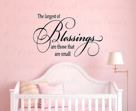 Nursery Wall Quotes - Baby Nursery Vinyl Wall Decals - Baby Sayings for Nursery - Girl or Boy Nursery Decor (LARGE) 22h x 36w QT0251 Nursery Wall Quotes, Boys Wall Decor, Newborn Quotes, Baby Nursery Wall Decor, Baby Boy Quotes, Names Baby, Nursery Quotes