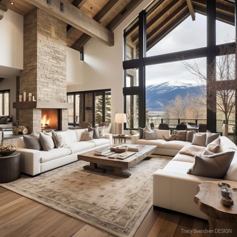 Modern Rustic Living Room, Mountain Modern, Design Apartment, Inviting Home, Rustic Living, Rustic Living Room, Pop Design, Jackson Hole, Ideas Living Room