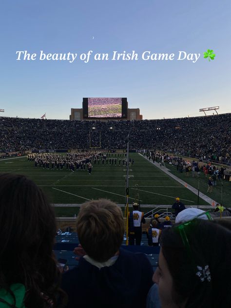 Football game at Notre Dame Notre Dame Game Day, Notre Dame College, Common App, Law School Graduation Gift, Go Irish, University Dorms, Law School Graduation, College Motivation, School Of Architecture