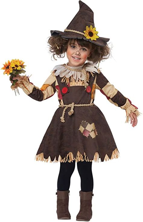 Scarecrow Dress, Diy Scarecrow Costume, Meme Costume, Diy Scarecrow, Halloween Costume Toddler Girl, Toddler Girl Halloween, Scarecrow Costume, California Costumes, Diy Kostüm