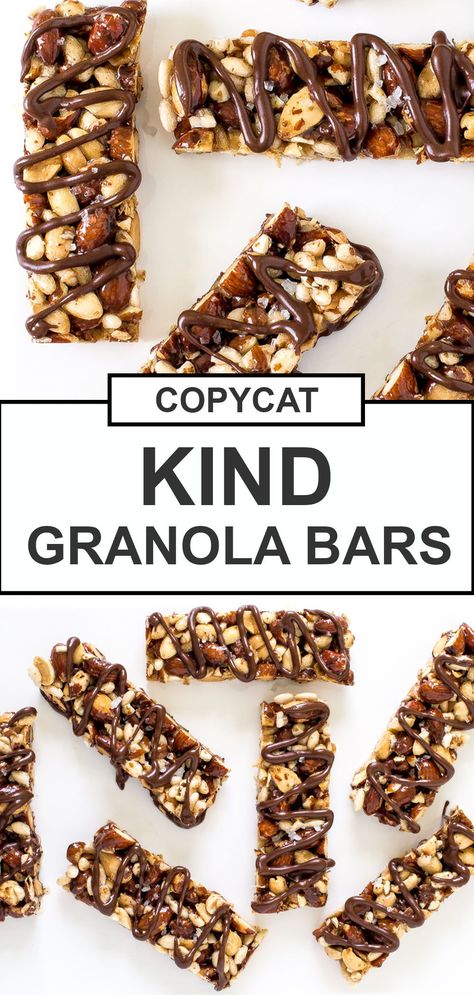 Granola Bars Healthy, Diy Granola Bars, Homemade Kind Bars, Chocolate Granola Bars, Snacks To Buy, Dark Chocolate Sea Salt, Chef Savvy, Bars Healthy, Healthy Snack Bars