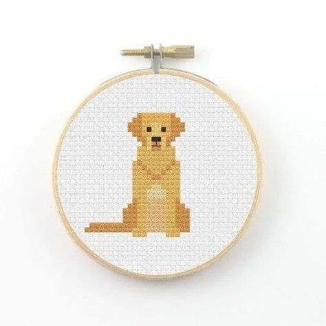 Golden Retriever cross stitch pdf pattern Labrador Retriever dog cross stitch, dog lover gift, pet cross stitch #labradorretriever Golden Retriever Cross, Cross Stitch Dog, Dog Cross Stitch, Stitch People, Animal Cross Stitch Patterns, Disney Cross Stitch, Cross Stitch Animals, Labrador Retriever Dog, Cross Stitch Patterns Free