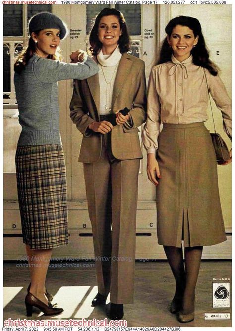 1980 Montgomery Ward Fall Winter Catalog, Page 17 - Catalogs & Wishbooks 1980 Fashion Women, Moda 80s, 80s Fashion Women, 80s Womens Fashion, 1980s Fashion Women, 1980 Fashion, 1980’s Fashion, 80s Fashion Trends, 80s Women