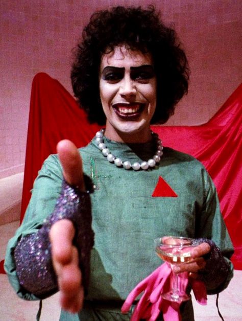 Frank N Furter Costume, Brad Majors, Janet Weiss, Rocky Horror Picture Show Costume, Rocky Horror Costumes, Tim Curry Rocky Horror, Frank N Furter, Show Makeup, Rocky Horror Show