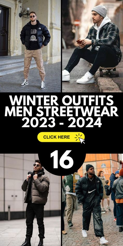 Winter is in full swing, and 2023 is the year to make a statement with your cold-weather attire. Explore a wide range of men's winter outfits that combine comfort and style seamlessly. From casual jeans to business attire, we've curated a selection of outfits that will keep you looking your best throughout the season. Mens 2023 Winter Fashion, Men’s Fashion Winter 2023, 2023 Men’s Winter Fashion, Seattle Outfits Winter Men, Men’s Cold Weather Style, Mens Clothing Styles Winter 2023, Winter Men Outfit 2023, Men Europe Outfits Winter, London Winter Fashion Men